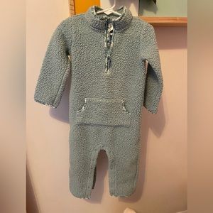 Fleece Light Green/Mint Bunting/Romper